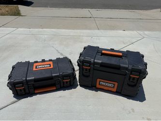 RIDGID Pro Gear Tool Box Set – Excellent Condition – 2 Boxes