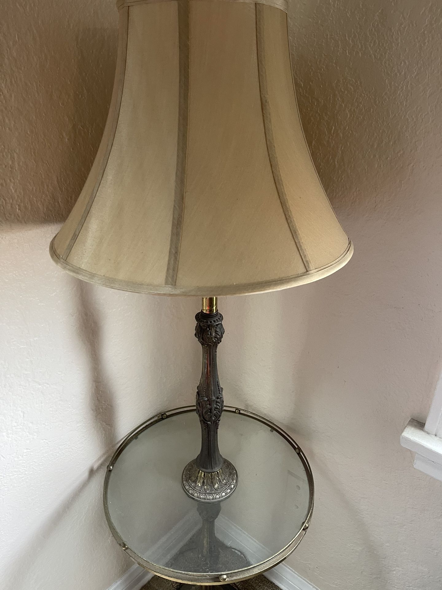 Antique Lamp and Table