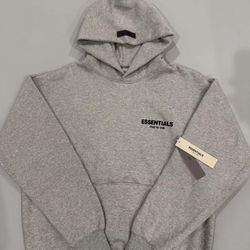 🔥 FEAR OF GOD ESSENTIALS HOODIE – DARK OATMEAL – SIZE S (NEW)