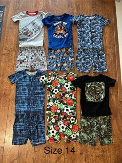 Boys Pajamas Size 14