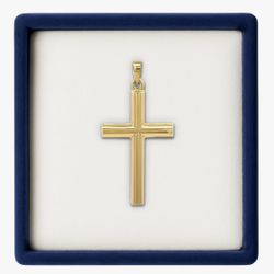1 Inch Gold Cross Charm