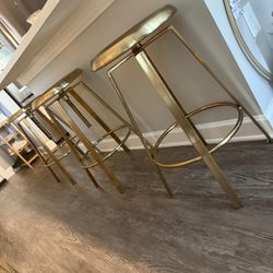 Gold barstools 