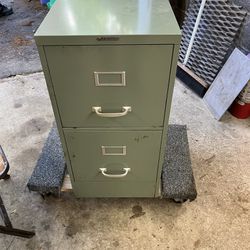 Vintage Steel Filing Cabinet