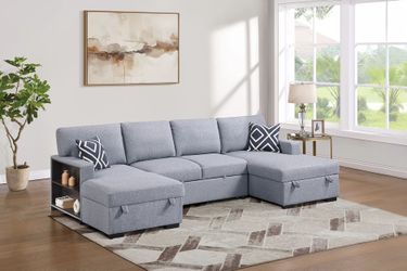 Sectional Convertible Bed , double storage Chaise, New Especial price 
