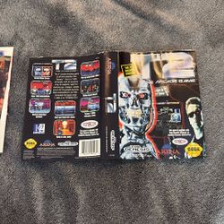 Sega Genesis T2 The Arcade Game Cover Art Only