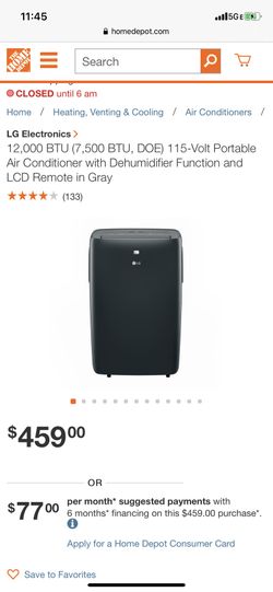 Lg portable ac