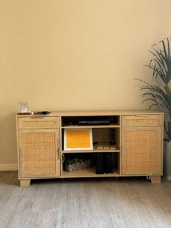 Wooden TV Stand w/ Storage