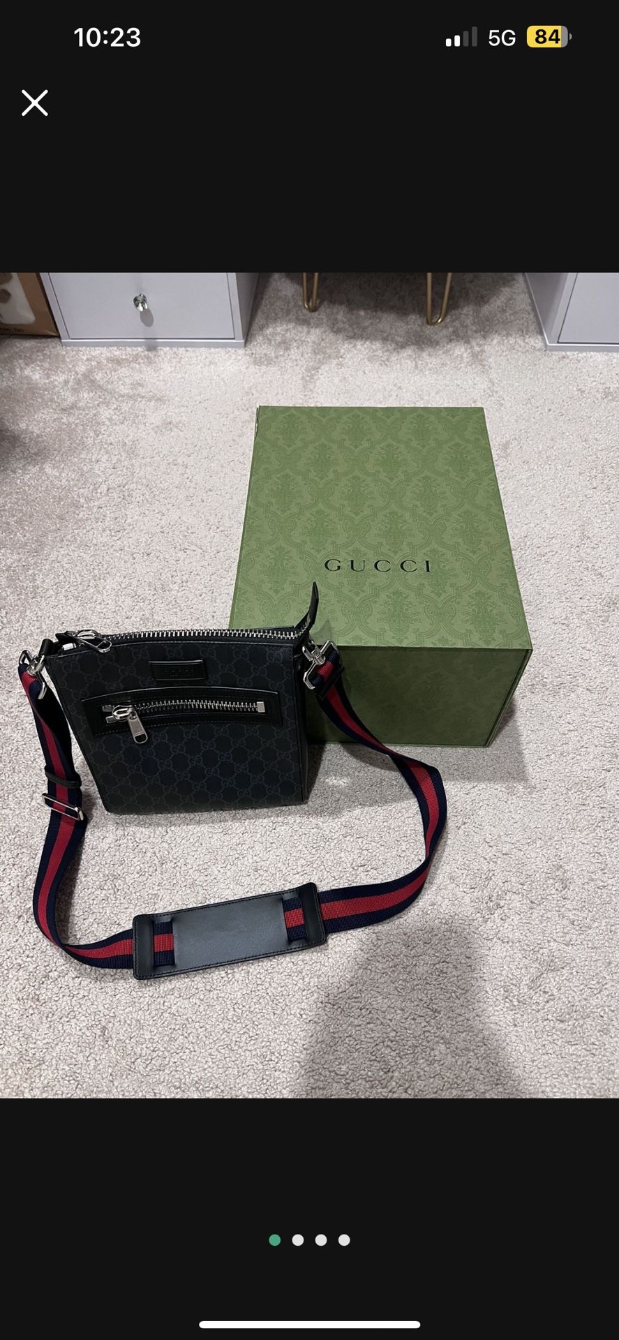 Gucci Messenger GG Supreme Bag