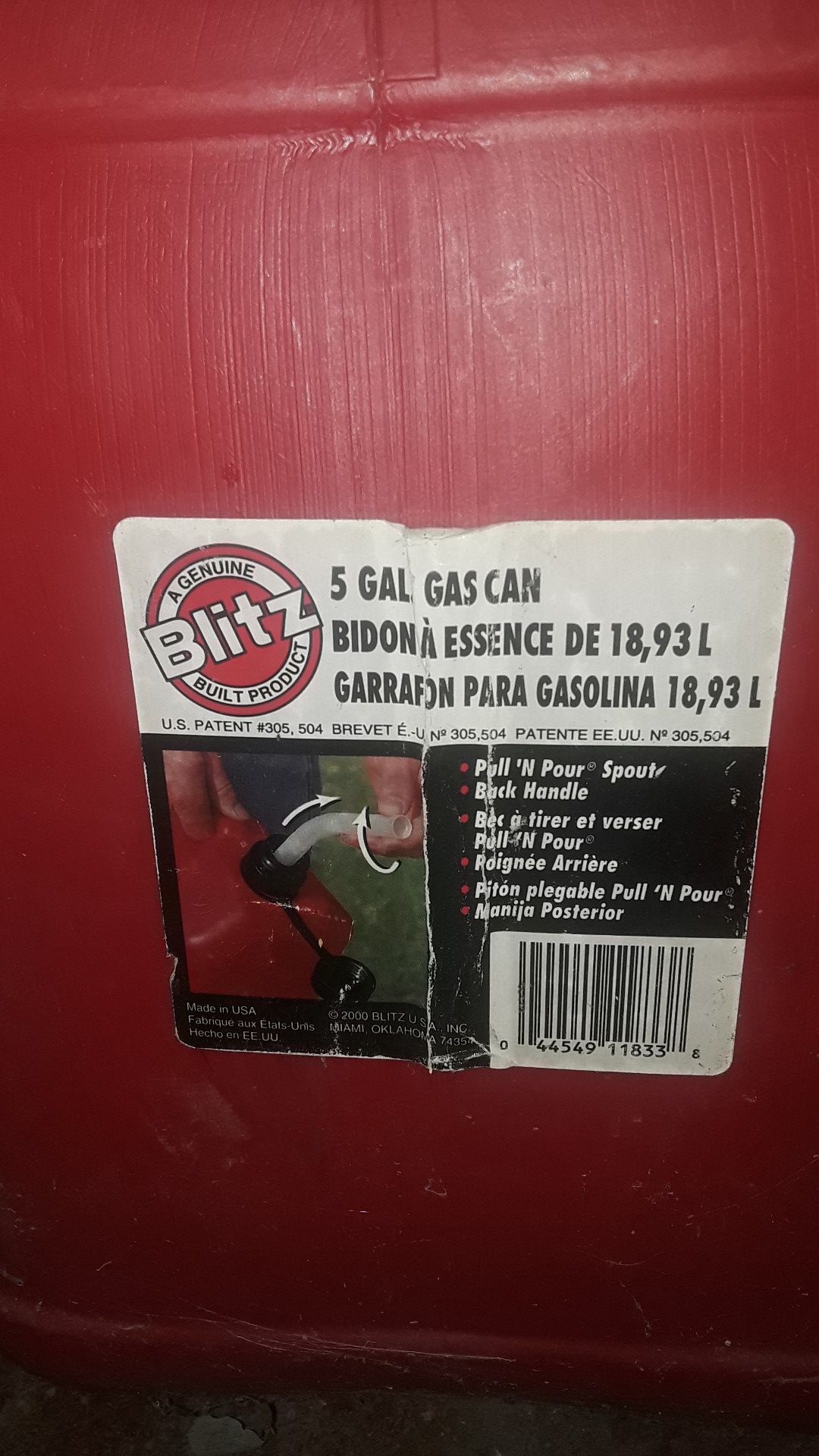 5 gal gas can