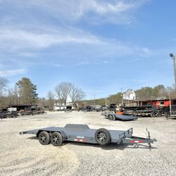 New 7x20 7k Premium HD Deluxe Car Hauler Trailer With Mag Wheels