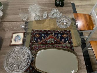 Crystal set with a pillow case