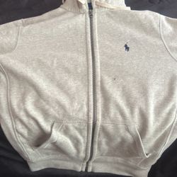 Small Gray Polo Zip Up