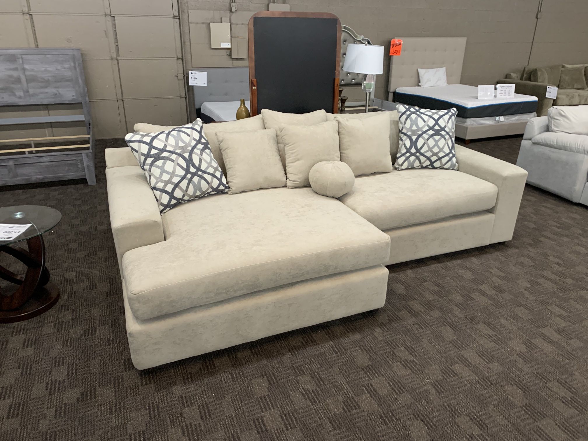 Off White / Cream Sectional New