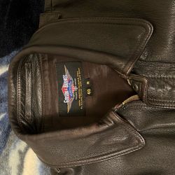 Gibson And Barnes Brown Leather Jacket 