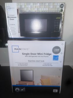 Mini fridge and Microwave