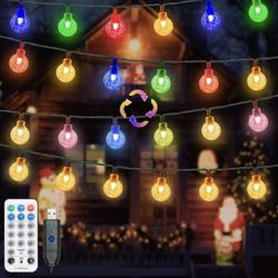 New Waterproof Christmas lights With Remote 40 Feet 80 LED