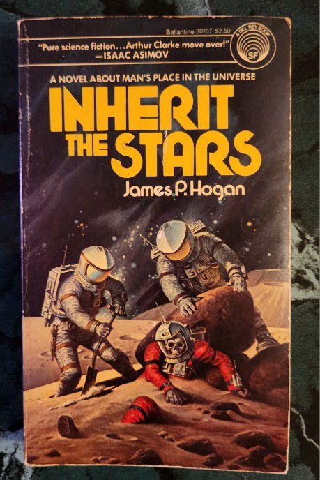 Inherit the Stars James P. Hogan 1981 Rare Vintage Sci-fi Paperback Book Del Rey