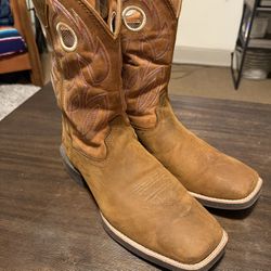 JUSTIN MEN'S BOWLINE WESTERN BOOTS - BROAD SQUARE TOE