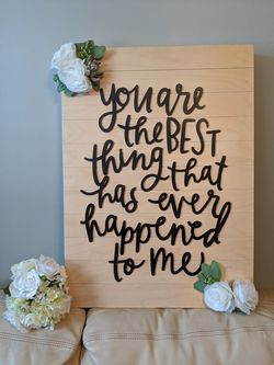 Wooden Wedding Sign