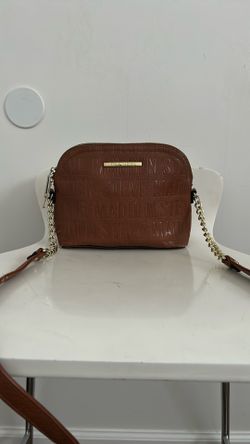 Steve Madden Brown Croc- Embossed Crossbody Bag
