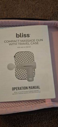 Bliss Compact Massage Gun with Travel Case