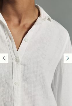 White Anthropologie Buttondown Shirt