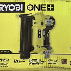 Ryobi P320 Brad Nailer Unopened TOOL ONLY