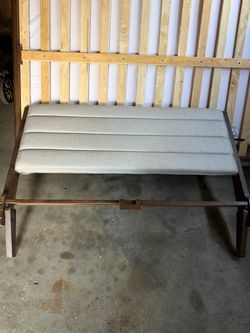 Queen size wood bed frame, and mattress board with soft headrest