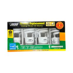 Feit ECOBulb 75 Watt Replacement Using Only 18 Watts