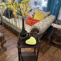 Nice Antique Dark Brown Table , Has Many Different Uses