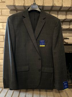 NEW Men's Apt. 9 Sports Coat 48 Regular Slim Fit (Grey)