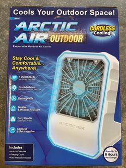Arctic Air Outdoor Evaporative Cooler, Portable & Ultra-Quiet Air Cooler with 4 Fan Speed