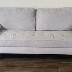 sofa Koorlian Beige Small Couches, 68 inch Fabric Loveseat Sofa, 2 Seater Couch