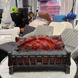New Brand New 1500W 120V Electric Fireplace Log Insert Heater with Overheat Protection