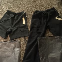 Essential sweats and shorts sweats size medium fits large also and shorts size xs fits size small