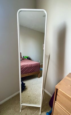 IKEA KNAPPER WHITE FLOOR MIRROR for Sale in Ladera Ranch CA OfferUp