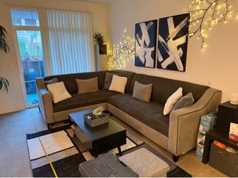 Grey L Shaped couch