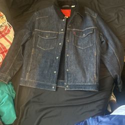 Levi’s Denim Sherpa Jacket Men Sz S 
