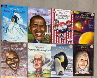Who Was...? Big head Book Series. A series of illustrated biographies for young readers featuring significant historical figures, including artists, s