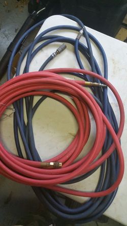 2 RUBBER air hoses