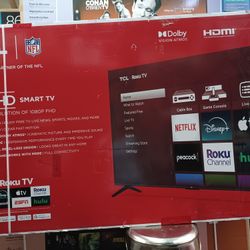 85" Screen Led Smart 4k By TCL With Roku Streaming.  Endless Entertainment.  
