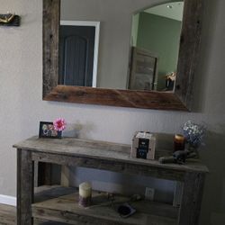 Entry Way Table And Mirror