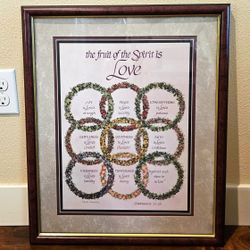 Vintage Charles Humphrey Art Galatians 5:22-23
