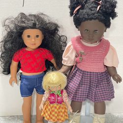American Girl And  Zapf Doll