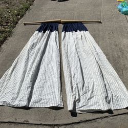 Baseball Curtains With Baseball Bats