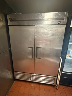 True 2-Door Stainless Steel Commercial Refrigerator