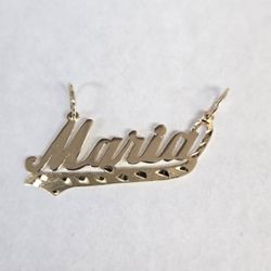 14kt Gold "Maria" Charm
