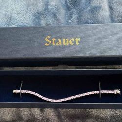 Stauer Pretty In Pink Diamond Aura Destiny Bracelet 