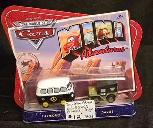 Disney Pixar World of Cars Mini Adventures Radiator Springs Fillmore & Sarge