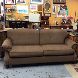 Large Chocolate Brown Full Size Sofa For Sale 🛋️  